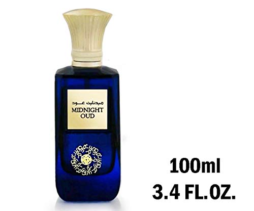 Midnight Oud 100ml | Eau de Arabian Parfum | Bergamot, Amber, Leather, Sandalwood Aroma (for Men and Women) (Unisex)