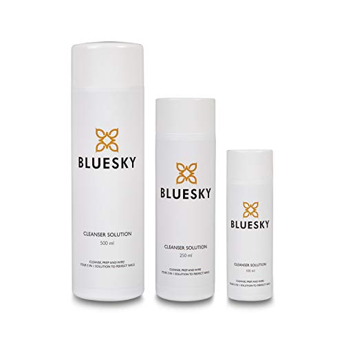 Bluesky Gel Polish Cleanser, Gel Nail Prep Solution, Isopropyl Alcohol Cleaner, Residue Wipe Off Sticky Layer Remover, 250ml