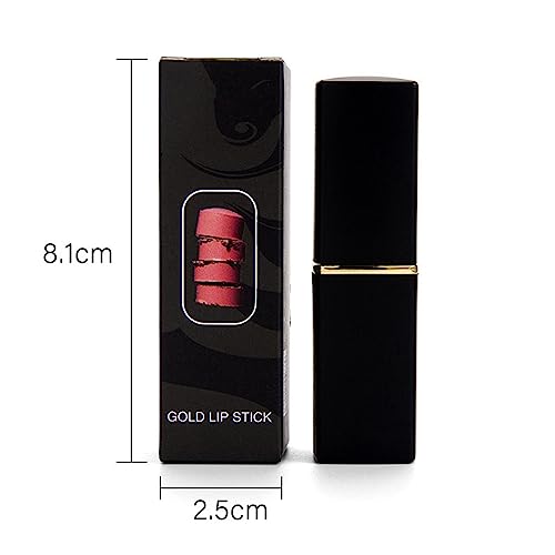 Colour Changing Lipstick, Glitter Shimmer Lipsticks Non-Stick Cup Pink Lipstick, Moisturizing Full Colour Hydrating Lip Stick Metallic Pearlescen
