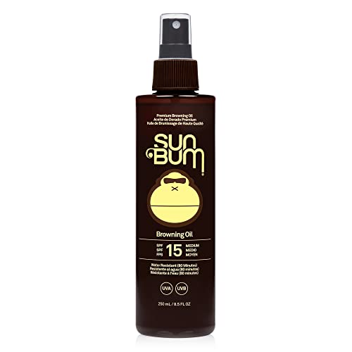 Sun Bum Original SPF 30 Suncream Lotion, Broad Spectrum Moisturizing Sunscreen, 177ml & Sun Bum SPF 15 Moisturizing Browning Oil, Broad Spectrum
