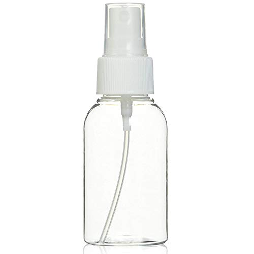 LU2000 Mist Spray 50ml Bottle Atomiser for Alcohol, Disinfectants Water, Fragrance, Perfume, 1.77 Ounce - Refillable & Reusable Empty Plastic Bot