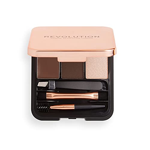 Makeup Revolution, Brow Sculpt Kit, Dark, 2.2 g