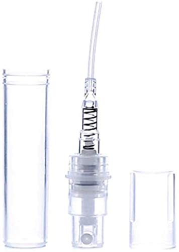 CMJ™ 2 x 5ml CLEAR Glass Spray Bottles Atomiser Travel Perfume Liquid Sample Atomizer UK