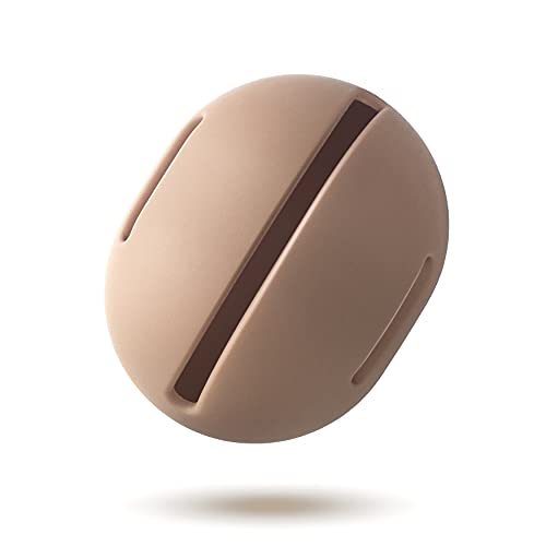 FERYES Makeup Sponge Holder – Shatterproof Eco-Friendly Silicone Beauty Make Up Blender Case for Travel - Khaki