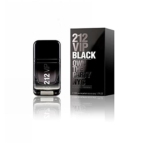 Carolina Herrera 212 VIP Black Eau de Parfum 50ml Spray, (Pack of 1)