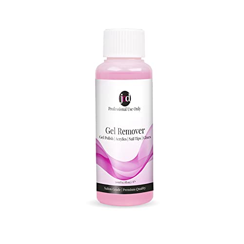 JND Gel Polish Remover with Acetone for Fast Action Removal of Nail Polish, Gels, Acrylics, Tips, and Glue (50ml)