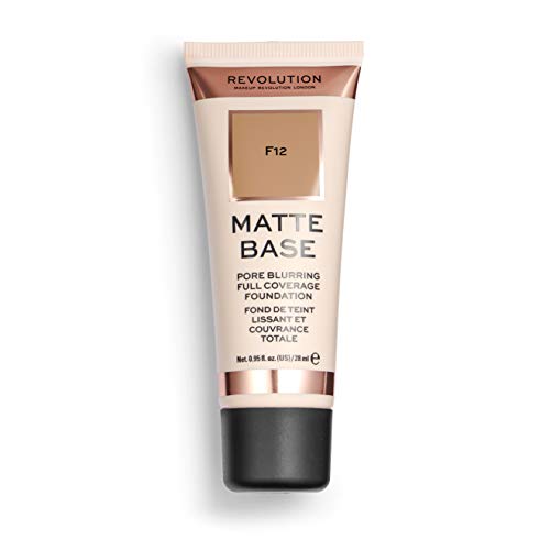 Makeup Revolution, Matte Base, Foundation, F2, 28ml