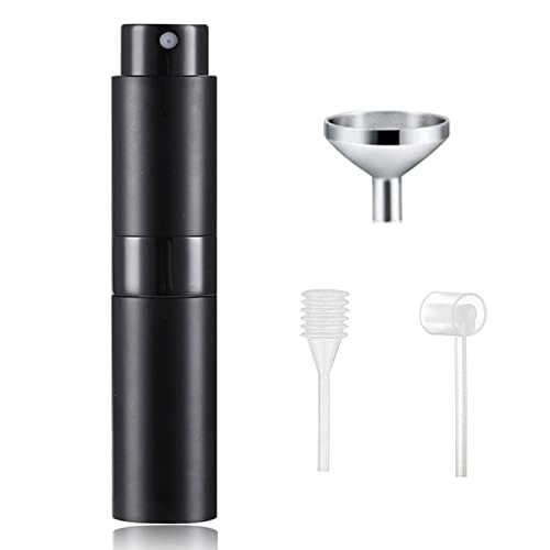 SONGQEE 8ml Travel Perfume Atomiser Refillable, Mini Refillable Perfume Bottle Aftershave Spray Bottle, Upgraded Perfume Atomizer Perfume Pod and