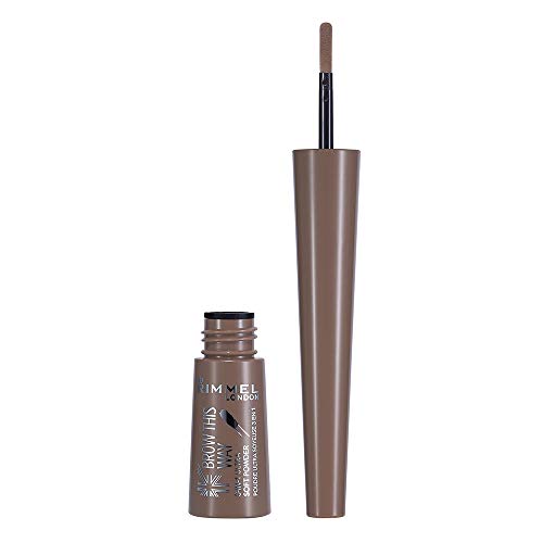 Rimmel London Brow This Way 3-in-1 Ultra Soft Powder, Foolproof Natural-looking Thick Brows, Blonde, 8g