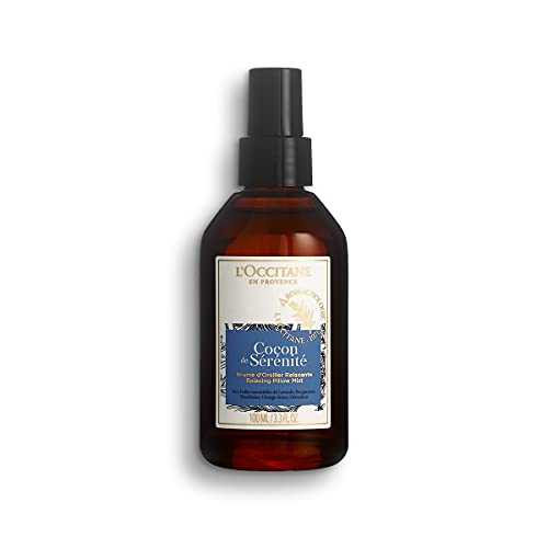 L'OCCITANE Relaxing Pillow Mist 100ml |Lavender Pillow Spray|Blending Essential Oils |Creating A Peaceful Night's Sleep|Calm Sleep Mist