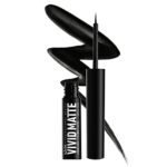 NYX Professional Makeup Eyeliner, Ultra-Pigmented Liquid Liner, Intense Matte Finish, Fade- and Transfer-Proof, Vivid Matte, Black