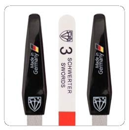 3 Swords Germany - SAPPHIRE METAL NAIL FILE 2 PIECES with 1 PIECE 3-way nail buffer – NAIL CARE FOR YOU MADE IN GERMANY