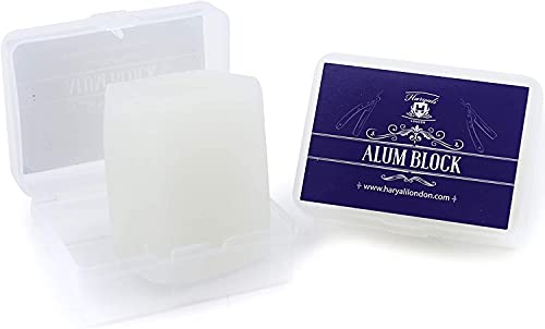 Haryali London Alum Block - Astringent Alum Block Shaving Accessory - Antiseptic Alum Block Stone Shaving Block - Soothing After Shave Balm Men a