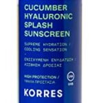KORRES Cucumber Hyaluronic Splash Sun Protection Spray for Face & Body SPF30, with Cooling Effect, Quick Absorbing & Vegan, 150 ml