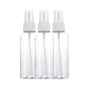 3pcs Atomiser Spray Bottle,20ML Transparent Fine Mist Sprayer Bottles Empty Refillable Plastic Mini Travel Bottle for Traveling,Cosmetic,Perfume,