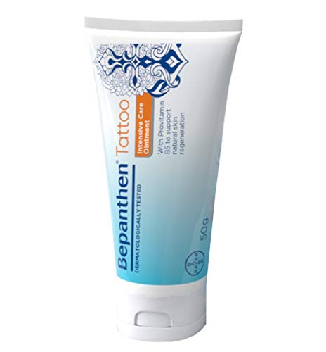 Bepanthen Tattoo | Keeps Tattooed Skin Hydrated & Looking Healthy | Free from Preservatives | Made with Provitamin B5 | (2 x 50g Tubes | 100g Tot