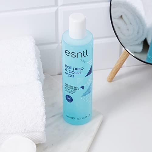 ESNTL Nail Prep & Polish Wipe | 300ml | Dual Purpose Formula | Prep Your Nails For Gels, Then Polish To A Salon Finish | Trusted by UK Beauty Ind