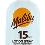 Malibu Medium Protection Sun Lotion Spray SPF15 With Vitamin E And Pro Vitamin B5 200 ml