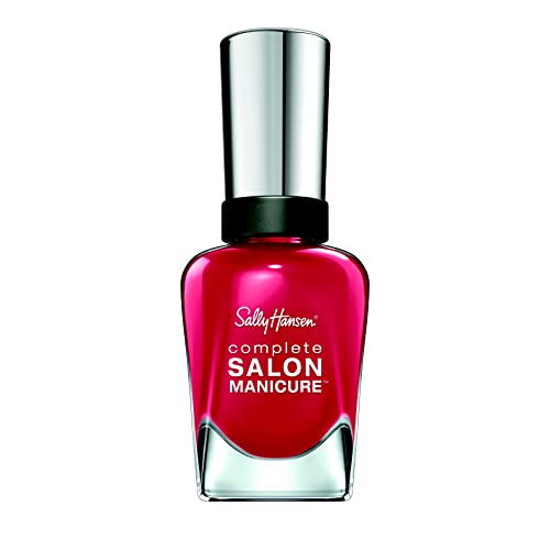 Sally Hansen Complete Salon Manicure Nail Polish, Pink and Red Shades, 14.7 ml, Belle of the Ball