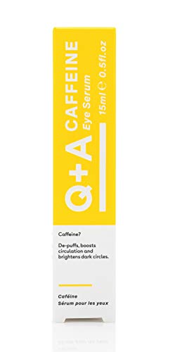 Q+A Caffeine Eye Serum. An eye serum to boost circulation and de-puff the under eye area. 15ml/0.5fl.oz