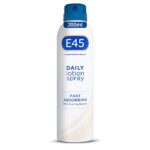E45 Daily Lotion Spray 200 ml – E45 Spray to Repair and Moisturise Dry Sensitive Skin - Body Lotion Moisturiser Spray for Soft Skin and Long-Last