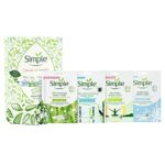 Simple Book of Treats Four Sheet Masks for every skin condition with a stretch head band Gift Set Festive gifts for Women 4 piece