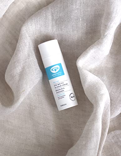 Green People Vita Min Fix 24-Hour Cream 50ml | Natural & Organic Face Cream | Day & Night Moisturiser with Squalane for Normal & Dry Skin | Parab