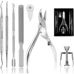Toenail Clippers Set 7Pcs, Staineless Steel Ingrown Toenail Tool Kit, Professional Toe Nail Nippers Set for Ingrown & Thick Nail, Surgery Grade M