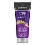 John Frieda Miraculous Recovery Shampoo 75ml, Smoothing and Hydrating Travel Shampoo, Anti-Frizz Mini Shampoo