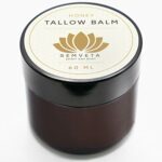 Honey Tallow Balm - 100% Grass Fed Moisturizing Tallow Balm For Sensitive Skin - Tallow Face Cream - Skincare, Tallow Butter, Honey - Tallow Balm
