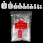 500Pcs French False ToeNails Tips, 10 Sizes French Artificial Manicure Fake Toe Nails, Full Cover Acrylic ToeNails Art Tips for Ladies Women Girl