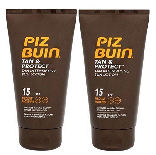 Piz Buin Tan Intensifier Duo Spf 15 Sun Lotion (pack of 2 ) 150 ml each