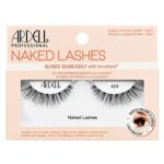 Ardell False Eyelashes Naked Lash 424 Black Fluffy Barely-There Natural Eyelashes Enhances Eyes Super Soft Lashes Comfortable Invisiband Vegan-Fr
