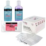 Mylee Prep & Wipe With Remover & Nail Wipes Wraps Kit Package Nail Gel Polish Soak Off NEW