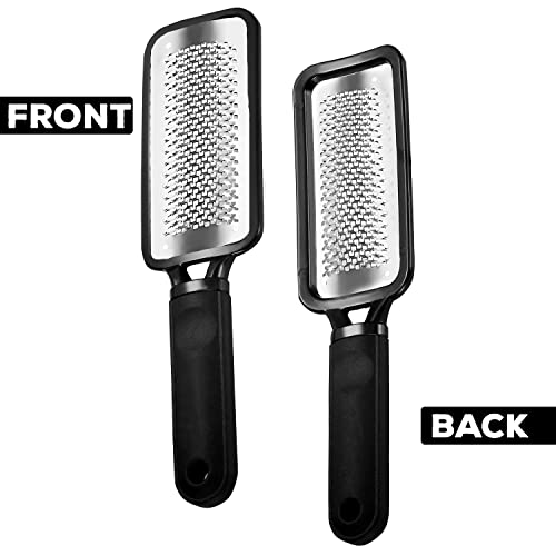 Foot Files for Hard Skin Pedicure Metal Surface Foot Scraper Dead Skin Remover for Feet Callus Rasp