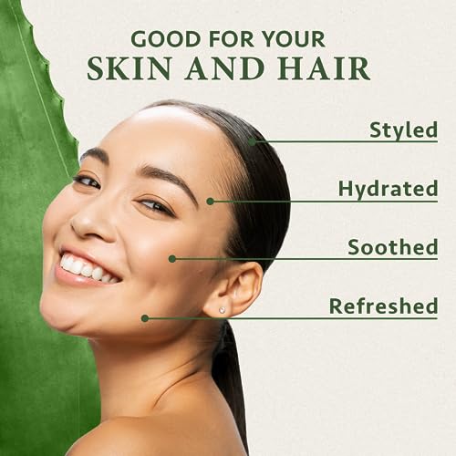 Organic Aloe Vera Face Mist - 200ml Natural Aloe Vera After Sun Spray for a Hydrating Cooling Immediate Effect - Aloe Vera Spray Moisturiser Body