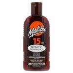 Malibu Sun SPF 15 Bronzing Tanning Oil Spray with Medium Protection, Water Resistant, Tropical Scent, 200ml