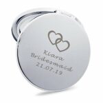howson london Personalised Compact Mirror for Girl Birthday Valentine's Day Wedding Anniversary Mother's Day Customized Gift for Her Mum Bridesma