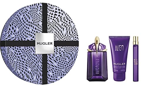 Thierry Mugler Alien 60ml Eau de Parfum Refillable Spray, 50ml Body Lotion & 10ml Eau de Parfum Refillable Spray