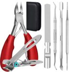TOKINGO Nail Clippers Kits, Heavy Duty Professional Toenail Clipper for Ingrown Thick Nails, Birthday Gifts for Men Women, Pedicure Tool,Nail Cut