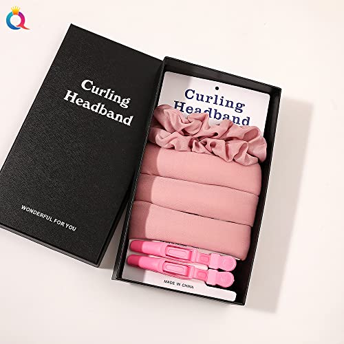 Heatless Curling Rod Headband, Heatless Hair Curling Set, No Heat Wave Hair Curlers Styling Tools for Long Medium Hair,Hair Rollers Wave Curls La