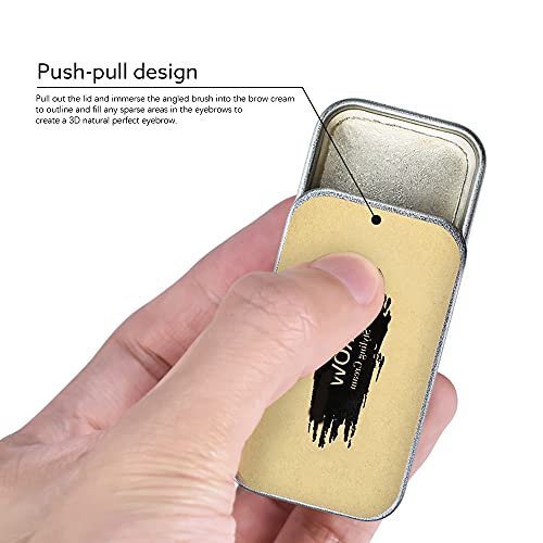 Ownest 2PCS Eyebrow Soap Kit,Brows Styling Soap,Long Lasting Waterproof Smudge Proof Eyebrow Styling Pomade for Natural Brows, 3D Feathery Brows