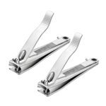 AZLIFEEU Nail Clippers 2 Pack Nail Cutter for Thick Toenails, Toenails Clippers with Heavy Duty Stainless Steel