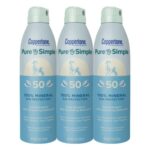 Coppertone Pure and Simple Zinc Oxide Mineral Sunscreen Spray SPF 50, Water Resistant, Broad Spectrum SPF 50 Sunscreen, Bulk Sunscreen Pack, 5 Oz