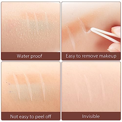 Eyelid Lifter Strips, 800 Pcs Invisible Eyelid Tape Self-Adhesive Double Eyelid Tapes Stickers Instant Eye Lid Lift with Tweezers for Hooded, Dro