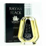 Rayan Black Al Rehab Perfume 50 ml (amber, oriental, arabic, oud, misk, musk, natural perfume, eagle wood, ethereal, attar scent)