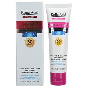 50ml Sunscreen Lotion, Waterproof Sweatproof Facial Sun Screen Sunblock Cream Isolation, Broad Spectrum SPF 50 UVA/UVB Protection