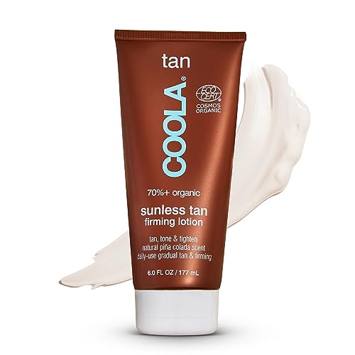 Coola Gradual Sunless Tan Firming Lotion, 70 Percent Organic Fake Tan, Made with Baobab Oil and Shea Butter, 177 ml
