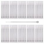 50pcs Tattoo Needles Kit Disposable Sterile Stainless Steel Piercing Needles 3R 5RL 7RL 9RL 5RS 7RS 9RS 5M1 7M1 9M1 for Stick and Pokes Tattoo Ki