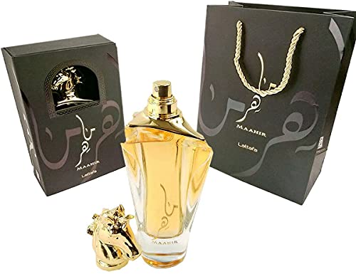 Maahir Edp Spray 100ml with gift bag By Lattafa The composition is flora